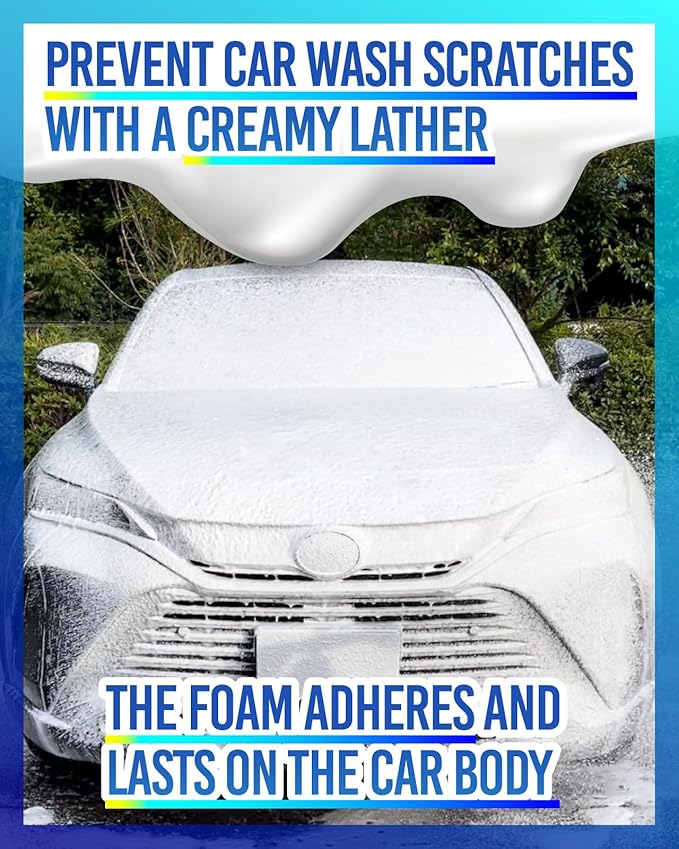 MJJC Foam (20 fl oz) Ultimate Snow Foam Car Wash Soap Specialized Car Shampoo for Foam Cannon and Pressure Washer, Safe for Cars (pH Neutral, 10x Concentrated) (Refreshing cider aroma)
