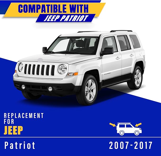 3 wipers Replacement for 2007-2017 Jeep Patriot, Windshield Wiper Blades Original Equipment Replacement - 21"/21"/10" (Set of 3) UJ HOOK