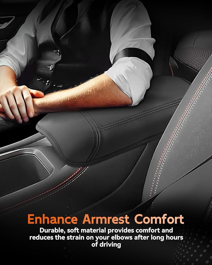 CDEFG for 2025 Nissan Kicks Center Console Cover Armrest Box Cover for Kicks (S, SV, SR) 2025+ Accessories Console Arm Rest Protector