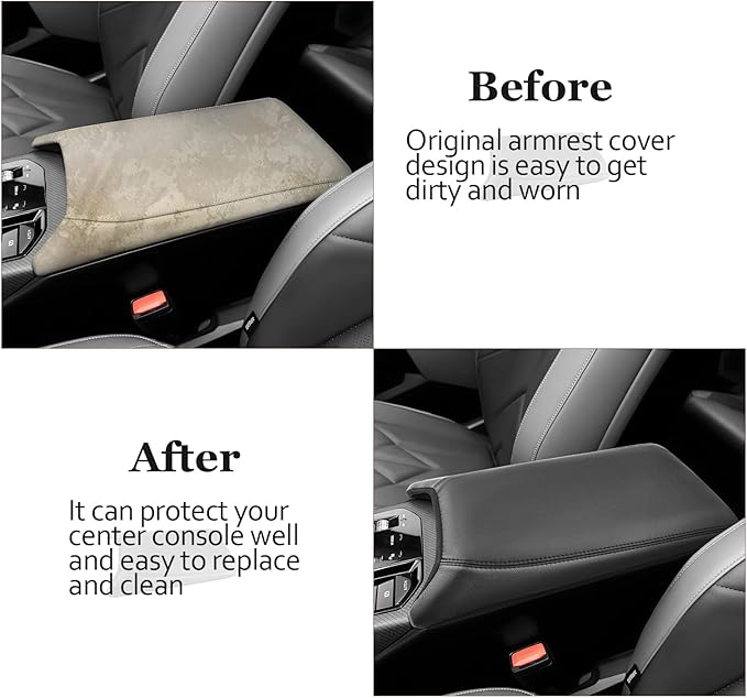 SKTU for 2025 BMW X3 Center Console Cover for 2025 BMW X3 Armrest Cover BMW X3 2025 Accessories Seat Box Cover 2025+ X3 (30 xDrive/M50 xDrive) Center Console Cushion [Soft, Durable]