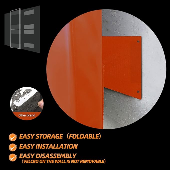 PROGOAL 2"/4" Thick Foam Protection Wall Pad，Gym Basketball-Court Protectors，Durable Waterproof Padding for Wall-Mounted Basketball Hoops(60" L x 20" W)…