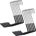 12 Pack Heavy Duty Rafter Hooks for Hanging Vinyl Coated Large S Hooks for Hanging Ladder Bike Hangers Garage Storage Organizer Black