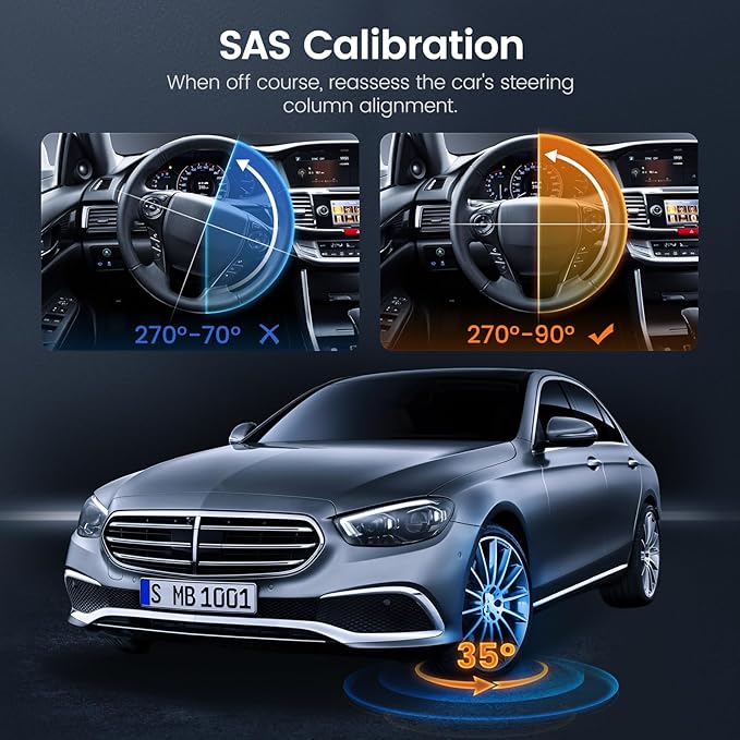 ANCEL AD610 Pro ABS SRS OBD2 Scanner, ABS Bleeding, SAS Calibration, ABS, Airbag, EPB, Oil Reset, Full OBD2 Functions, AutoVIN, Free Lifetime WiFi Updates