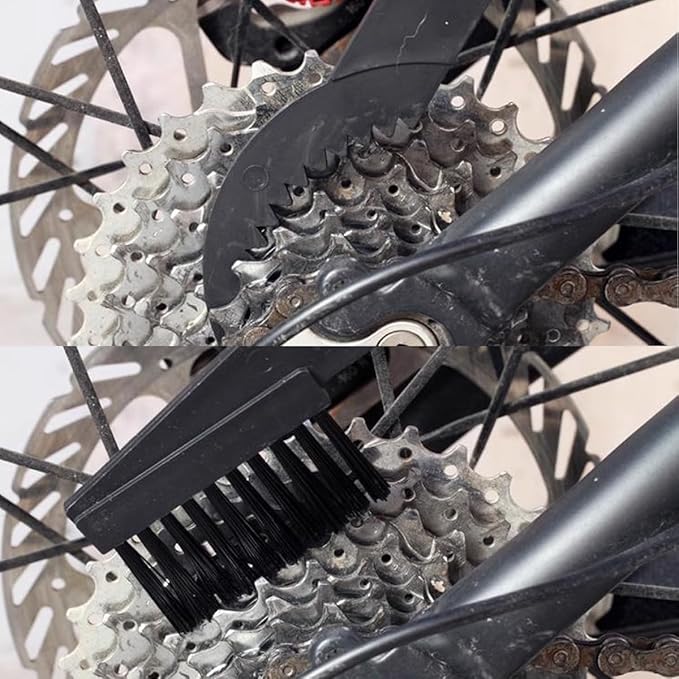 5PCS/Set Bicycle Chain Cleaning Tool Set,Bike Chain Crankset Brush,Motorcycle Washer Cleaner Brush Tools