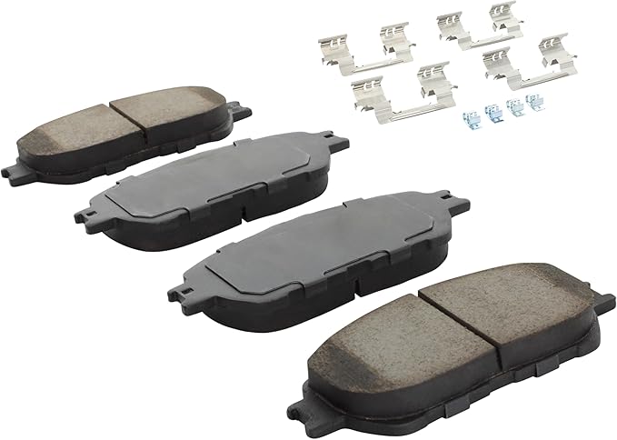 Premium Ceramic Front Brake Pads (1001-0906BC) Compatible with Toyota Tacoma 2005-2015