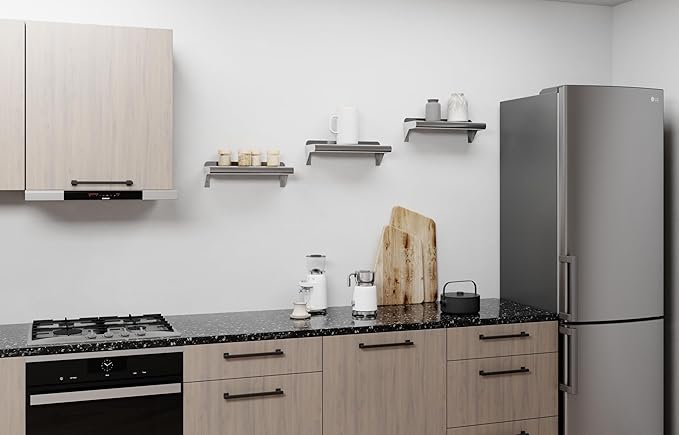 AmGood 6" X 16" Stainless Steel Wall Shelf | Metal Shelving | Garage, Laundry, Storage, Utility Room | Restaurant, Commercial Kitchen | NSF