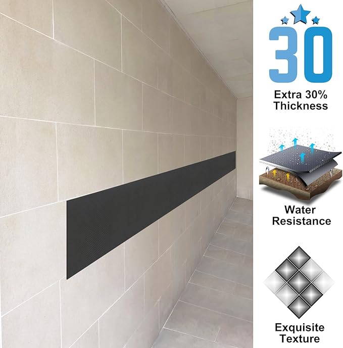 AMPULLA GWP01S Thick Waterproof Garage Wall Protector, Designed in Germany - 2 Pieces in One Roll (1/6" Thickness)