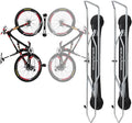 Steadyrack Bike Rack for Mountain Bikes - The Original Wall Mounted Vertical Bike Storage - Fits Wide Tires - Space Saving Pivot Design - Heavy-Duty Steel Rack for Indoor Garage, Apartment or Home Use