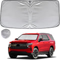 KAYZT Windshield Sun Shade for 2021-2025 Che-vrolet/Chevy Tahoe Foldable Sunshade Front Window Custom Fit Car Accessories