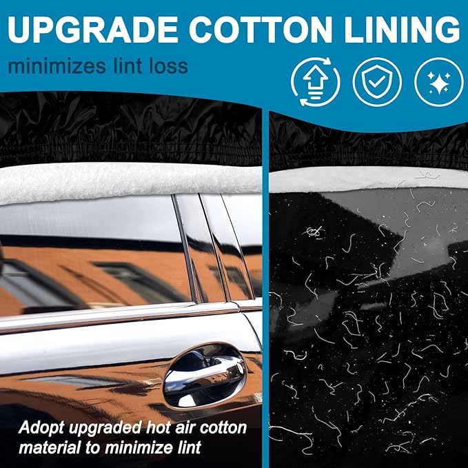 Car Cover for 2014-2025 Mini Cooper/Cooper S/Hardtop/Clubman/Countryman 4 Door,Full Exterior Car Covers for Automobile All Weather Waterproof Heavy Duty,Zipper/Cotton UV Proof Custom fit【210T Taffeta】