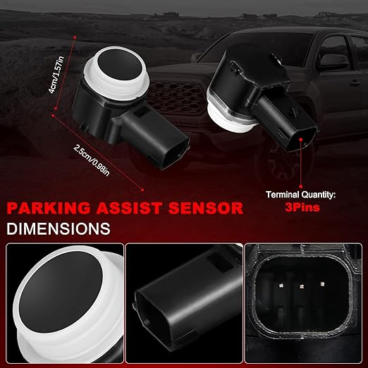 Parking Assist Sensor Compatible with Edge Escape Expedition Explorer Flex Focus Fusion Mustang Taurus MKS MKT MKX MKZ Navigator Mariner Milan 2011-2018,8A53-15K859-ABW 4PCS Parking Sensors