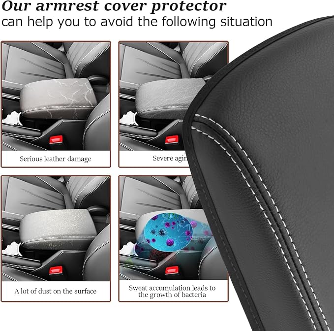 SKTU for 2025 VW Tiguan Center Console Cover for 2025+ Volkswagen Tiguan (S/SE/SE R-Line Black/SEL R-Line) Armrest Cover VW Tiguan 2025 Accessories 2025 Tiguan Center Console Cushion