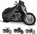 Motorcycle Cover for Cruiser Models Harley Davidson Iron 883, Fat Boy, Softail Slim, Softail Standard, Street Bob 114, Sport Glide, and Most Motorcycles - Waterproof Motorcycle Cover Outdoor Storage