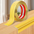 Wall Corner Protector Moulding Trim Peel and Stick Wall Corner Guards Trim Flexible Self Adhesive Edge Protector Moulding, 0.8 in x 10 Ft, Gold