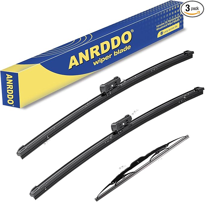 3 wipers Replacement For Chevrolet Trax 2013-2021 2022 2023 Buick Encore 2013-2021 2022 Original Equipment Windshield Wiper Blades Set - 26"+14" +10" (Set of 3) Top Lock