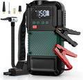 Portable Car Jump Starter with Air Compressor - 3000A/150PSI, 12V Portable Jump Box for 5.0L Diesel & 8.0L Gas, Compact Battery Jump Pack, Extended Smart Jumper Cables, USB Outputs, and Lights