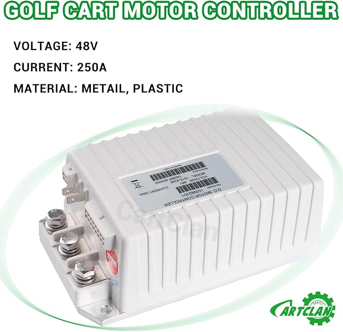 48V 250A Club Car DC Motor Controller, Golf Cart DC Motor Controller Speed Controller Suitable for Club Car Precedent/DS Golf Carts