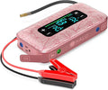 HALO Bolt Ultimate 3 Portable Car Battery Jump Starter | 130 PSI Air Compressor, 55.5Wh USB Power Bank, Large Display, Emergency Floodlight & Charger, Jumps Cars SUVs & Trucks, Inflates Tires — Rose