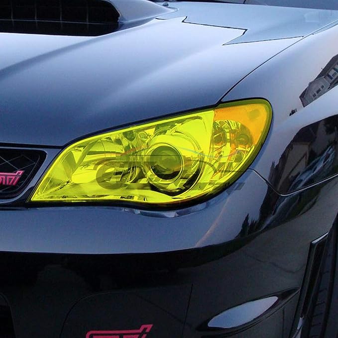 EZAUTO WRAP Free Tool Kit 12"x84" (1FT x 7FT) Glossy Light Black Smoke Headlight Taillight Fog Light Side Marker Vinyl Tint Film Self Adhesive