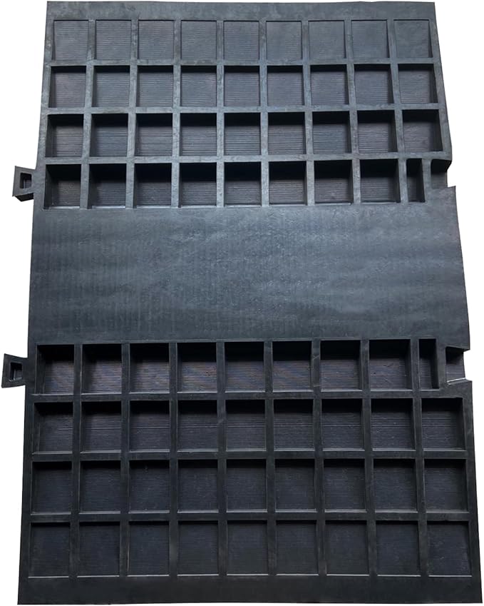 Rubber Cable Ramp 5 Channel Drive Over Hose Cable Protector Outdoor 22000Lbs Load Capacity Wires Power Lines Extension Cord Cover Traffic Speed Bump 1 Pack