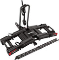 2-Bike Hitch Bike Rack with Ramp - 200 LBS Capacity Fat Tire Ebike Rack, XXL Wheel Straps, Lockable, Foldable & Tiltable - Fits 2" Receivers on Cars, SUVs, Trucks, Trailers - No Installation Needed