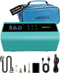 YANTU Cordless Tire Inflator with Dual-Cylinder & 8.3" Large Screen-Portable Air Compressor for Car Tires,12V Rechargeable,Tire Pressure Gauge,Up to 150 psi, Auto/Bicycle/Moto/Truck Use