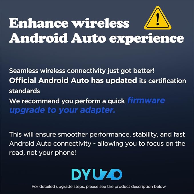 2in1 CarPlay Android Auto Wireless Adapter, Mini Car Play Cars Stick, Fast Auto Connection for OEM Wired Car Play Model 2017 Above, for iPhone iOS 12 /Android 11 Above，Black