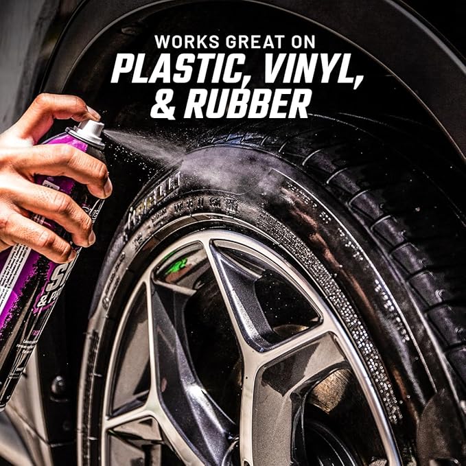Slick Products Shine & Protectant, Long-Lasting High-Gloss Clear Coat Spray, Renew, Shine, and Protect Plastic, Vinyl, Rubber, Trim, and More (12-Pack)