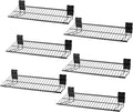 Slatwall Shelves, Slat Wall Accessories, Slat Wall Wire Shelf, Heavy Duty Garage Storage Slatwall Shelf(24-Inch Width,6 Pack)