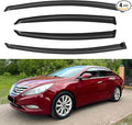 Window Visors Rain Guards for 2011 2012 2013 2014 Hyundai Sonata, Out-Channel Window Vent Wind Deflectors Visors Shades for 2011-2016 Hyundai Sonata Hybrid