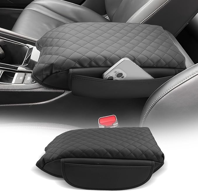 CDEFG for Honda Accord 2023-2025 Center Console Cover Armrest Box Cover for Accord (LX,SE) 2023 2024 2025 Accessories Console Arm Rest Protector 2 Side Pocket