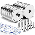 LOVIMAG Neodymium Cup Magnets, 110lb+ Strong, Heavy Duty, Rare Earth, Round Base, Pack of 12