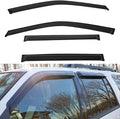 Window Visors Compatible with 2018-2022 Expedition Front+Rear Smoke Tint Sun/Rain Guard Outside Mount Tape-On Vent 4 Pcs