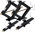 Garvee 24" RV Scissor Jack - 7500lb Heavy Duty Leveling Stabilizer with Crank Handle, Stable Base, 4"-24" Adjustable Height, Powder Coated Steel for Travel Trailers, RVs & Campers - 4 Pack