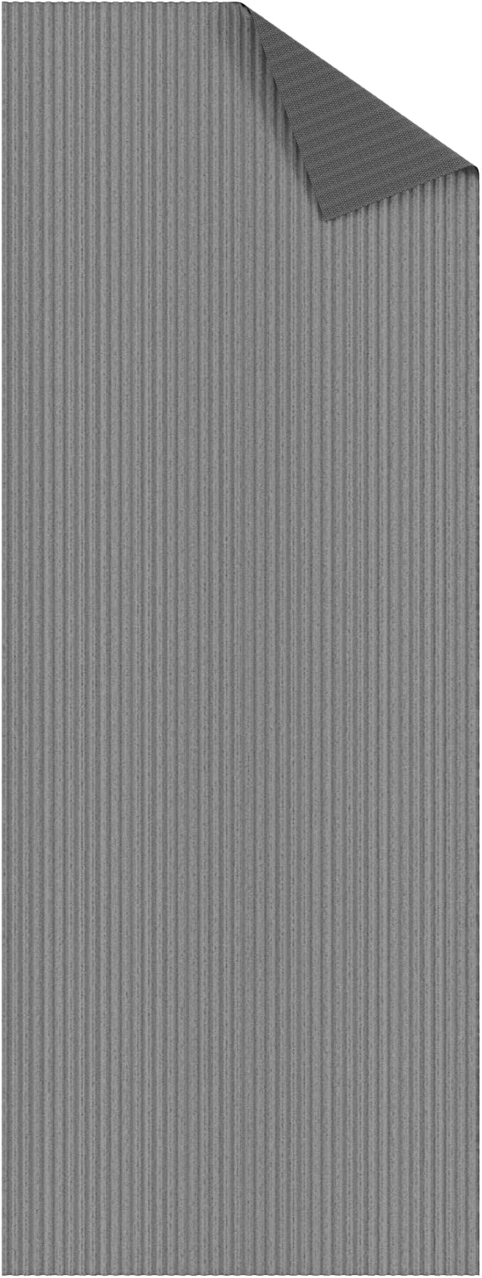Ottomanson Mud Mat 2' x 2' Entryway Rug - Non-Slip Scraper Doormat for Muddy Paws, Dirt Trapping Indoor/Outdoor Mat for High-Traffic Areas, Kitchen, Garage, Patio, Gray