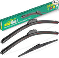 22" 22" 16" Windshield Wiper Blades Replacement for Lincoln Navigator 2009 2010 2011 2012 2013 2014 2015 2016 Premium All Weather Front Rear Wipers Set - OEM Quality (Pack of 3)