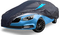 Car Cover Waterproof All Weather, 6 Layers Car Covers for Automobiles, Full Exterior Cover with Zipper, Outdoor Car Cover Sun UV Rain Snow Wind Protection for Sedan (173-183 inch)