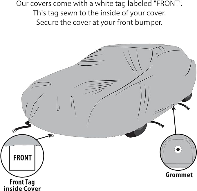 5 Layer Car Cover for Lincoln Mark V 1977-1979 Coupe 2-Door Semi Custom Fit Full Coverage Heavy Duty All Weather Protection Breathable Dust Wind Shield