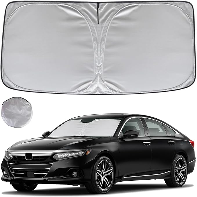 KAYZT Windshield Sun Shade for Honda Accord Sedan 2018-2025 Foldable Sunshade Front Window Custom Fit Accessories