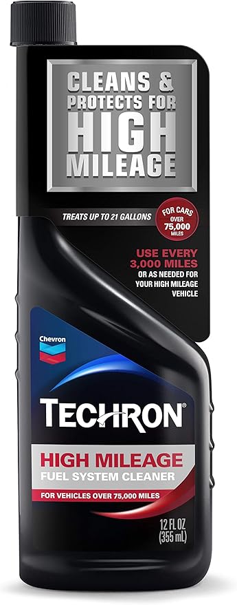 Chevron Techron High Mileage Fuel System Cleaner, 12 oz, Pack of 2