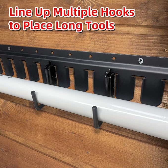12PCS E Track J Hooks Heavy Duty E Track X Track Steel Hanger, Spring Fitting E Track Accessories for Enclosed Trailer, Cargo Van,Semi-Trucks Trailer,Black