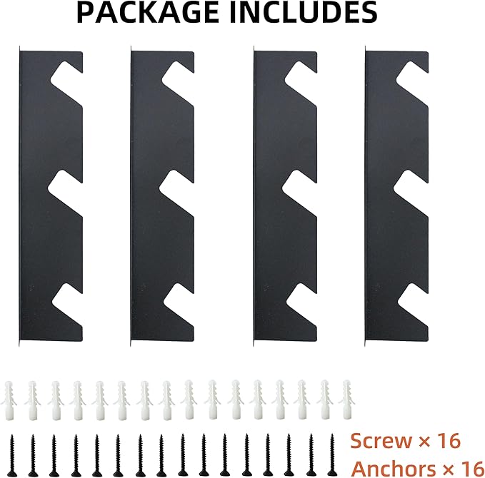 CZWL&HG Heavy-Duty Garden Tool Organizer Wall Mount – Garage Wall Storage Rack for Shovels, Rakes & Long-Handled Tools – Solid Steel, Holds 250 lbs