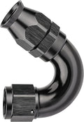 EVIL ENERGY 8AN 150 Degree PTFE One Piece Full Flow End Hose Fitting Aluminum Black