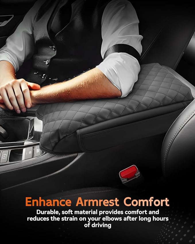 CDEFG for Honda Accord 2023-2025 Center Console Cover Armrest Box Cover for Accord (LX,SE) 2023 2024 2025 Accessories Console Arm Rest Protector 2 Side Pocket
