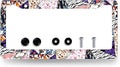 Abstract Art Flowers License Plate Frame Colorful Floral License Plate Holder Stainless Steel Funny Design 12.3" x 6.3"Compatible with Standard License Plate for USA Canada