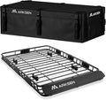 ARKSEN 64 x 39 x 4 Inch Upgrade Universal Roof Rack with Waterproof Bag - 150Lbs Capacity Heavy Duty Rooftop Cargo Carrier with Extension for Car, SUV & Pickup