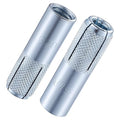 Wensilon(20 pcs) 5/8"-11 Premium Zinc Plated Carbon Steel Drop in Anchors Assortment, Knurled Drop-in-Anchor for Solid Concrete, Internal Forced Expansion Screw Bolts