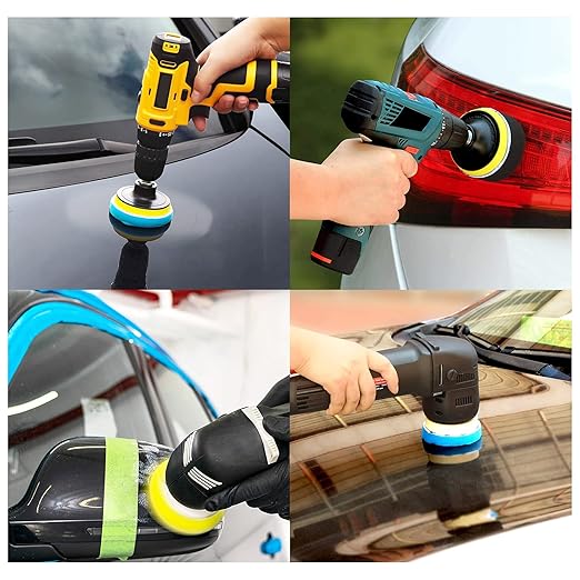 Car Foam Polishing Buffing Kit,Polishing Buffing Pads,Wool Pads,Polishing & Buffing Wheels,for Headlights & Car Body Car Foam Car Wax & Buffer Kits (27)