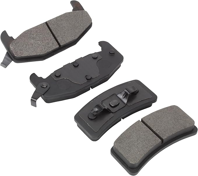 Premium Semi-Metallic Rear Brake Pads (1001-0377M) Compatible with 1988-1994 Buick/Chevrolet/Pontiac (Century/Cutlass Cruiser/Cutlass Supreme/Elan/Grand Prix/Lumina/Regal & More)