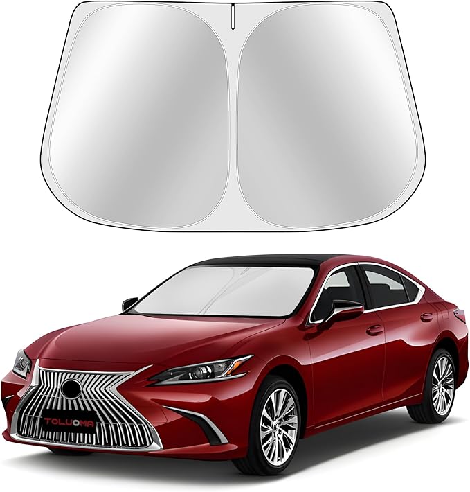 Custom Fit Windshield Sun Shade for Le-xus RX 2016-2022 - Full Coverage, 210T Reflective Fabric, Double-Layer Design - Blocks 99% UV Rays, Keeps Car Cool, Easy to Install and Store